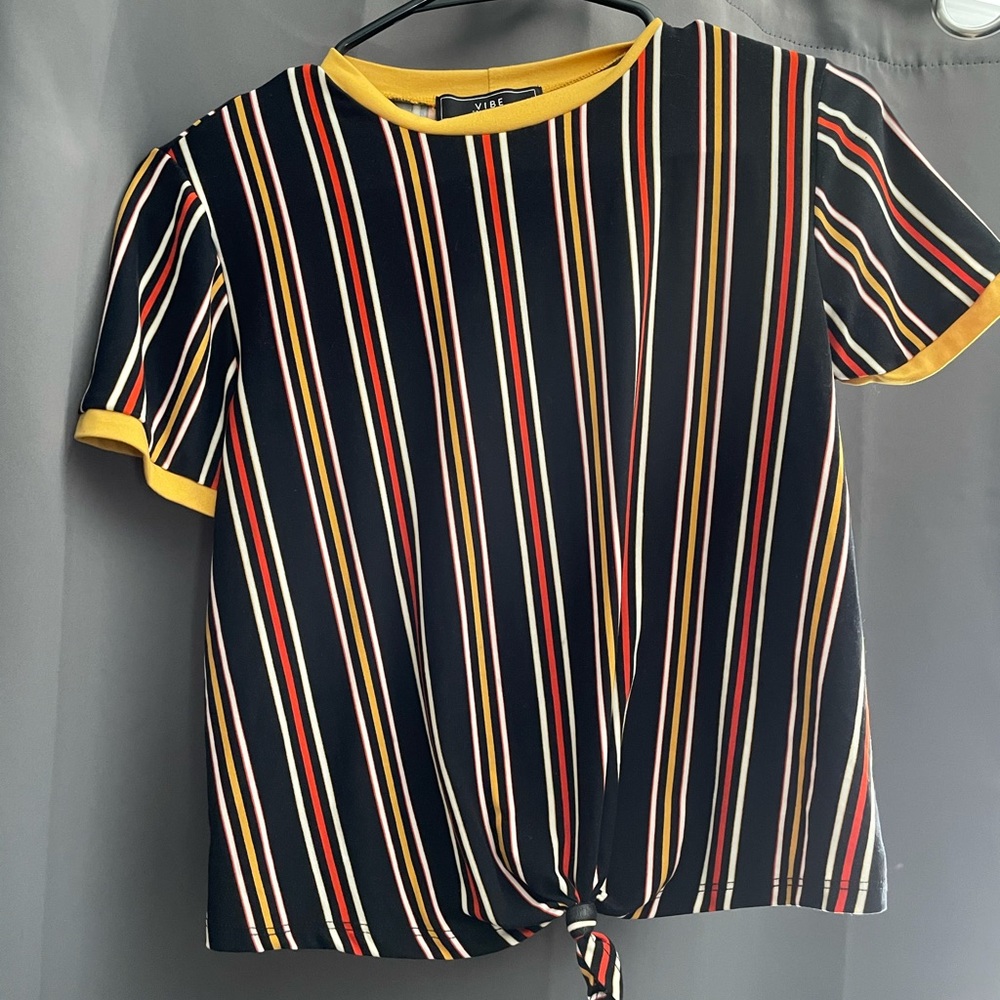 Striped crop top